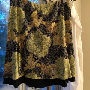 Green and Black Skirt